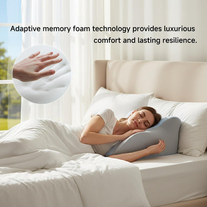 Ergonomic Support Pillow, Memory Foam Design, Versatile Used,forNeck, Back and Leg Support, Suitable for Face-DownReading pillow, Soft and Comfortable Fabric, Multi-Purpose,Removable, SleepingPillow Home, Sofa, Living Room, BedGift