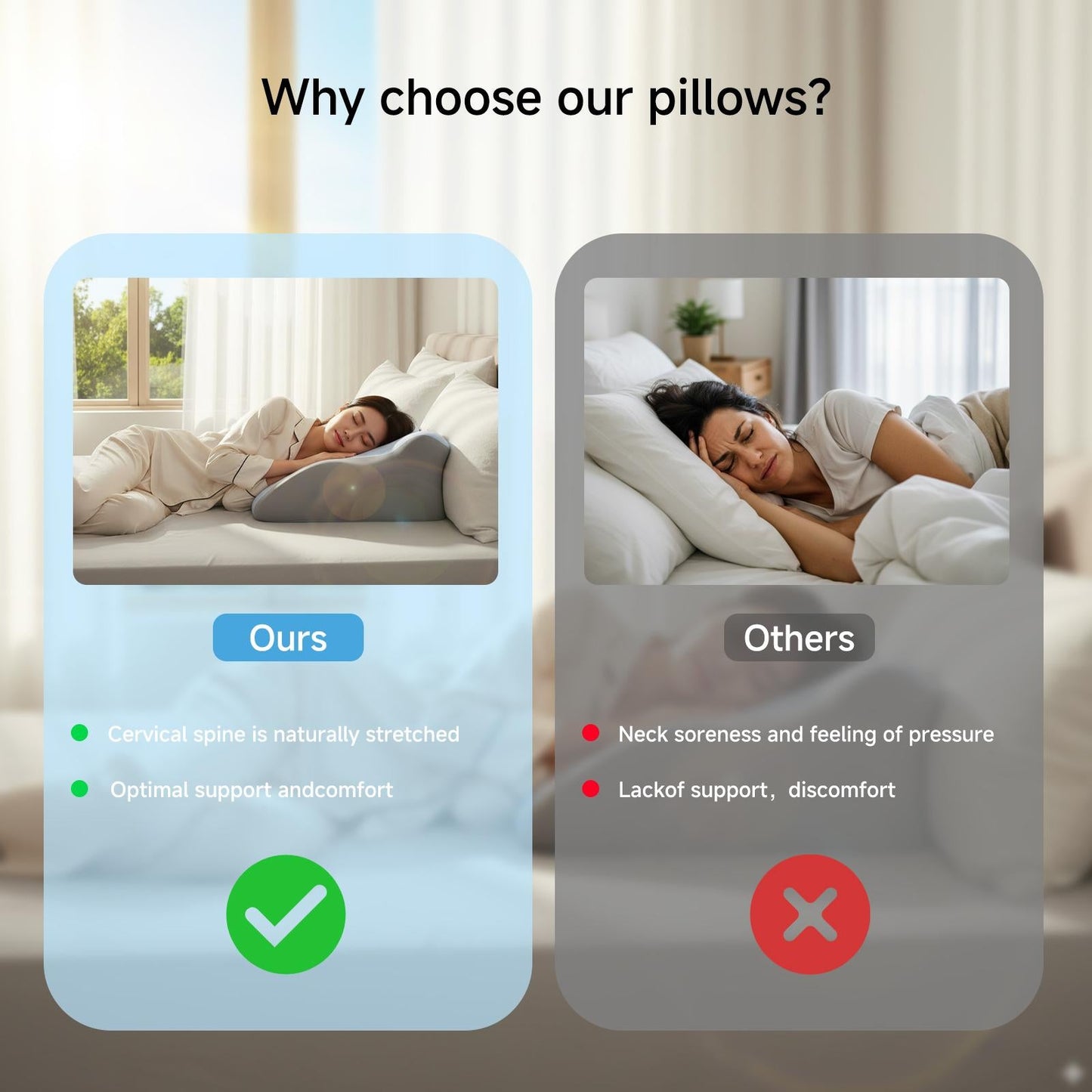 Ergonomic Support Pillow, Memory Foam Design, Versatile Used,forNeck, Back and Leg Support, Suitable for Face-DownReading pillow, Soft and Comfortable Fabric, Multi-Purpose,Removable, SleepingPillow Home, Sofa, Living Room, BedGift