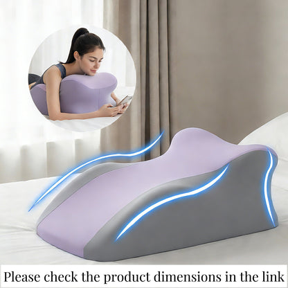 Ergonomic Support Pillow, Memory Foam Design, Versatile Used,forNeck, Back and Leg Support, Suitable for Face-DownReading pillow, Soft and Comfortable Fabric, Multi-Purpose,Removable, SleepingPillow Home, Sofa, Living Room, BedGift
